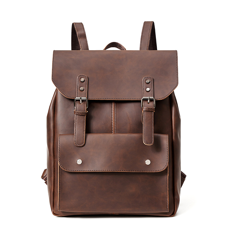 Ba lô da nam cổ điển, túi đựng - đánh giá và giá Leather Work Rucksack Mens