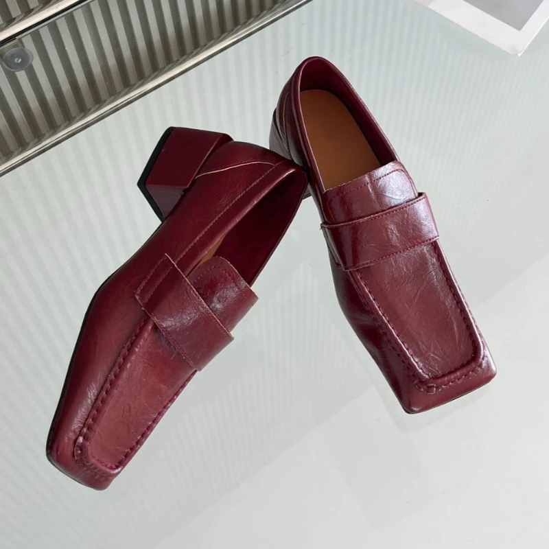 Women Square Toe Chunky Heel D - đánh giá và giá Leatherwork Designs