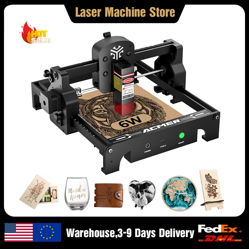 Laser Engraver 6W/3.5W/2.5W Wo - đánh giá và giá Leatherwork Machine